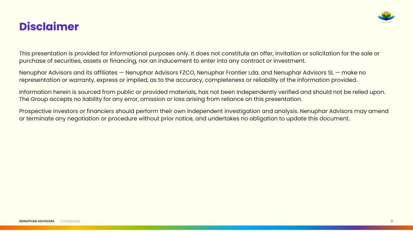 Nenuphar Advisors Group Presentation - slide 2 of 29