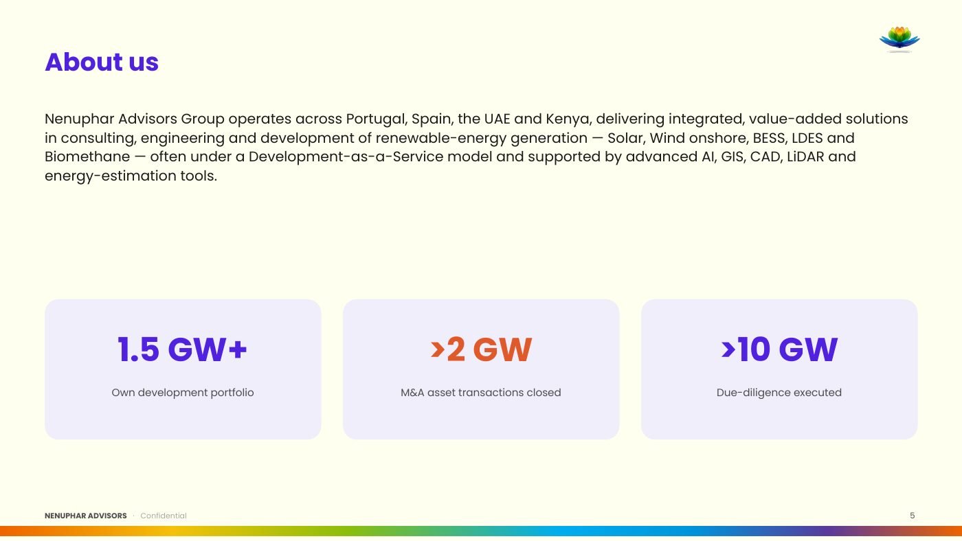 Nenuphar Advisors Group Presentation - slide 5 of 29