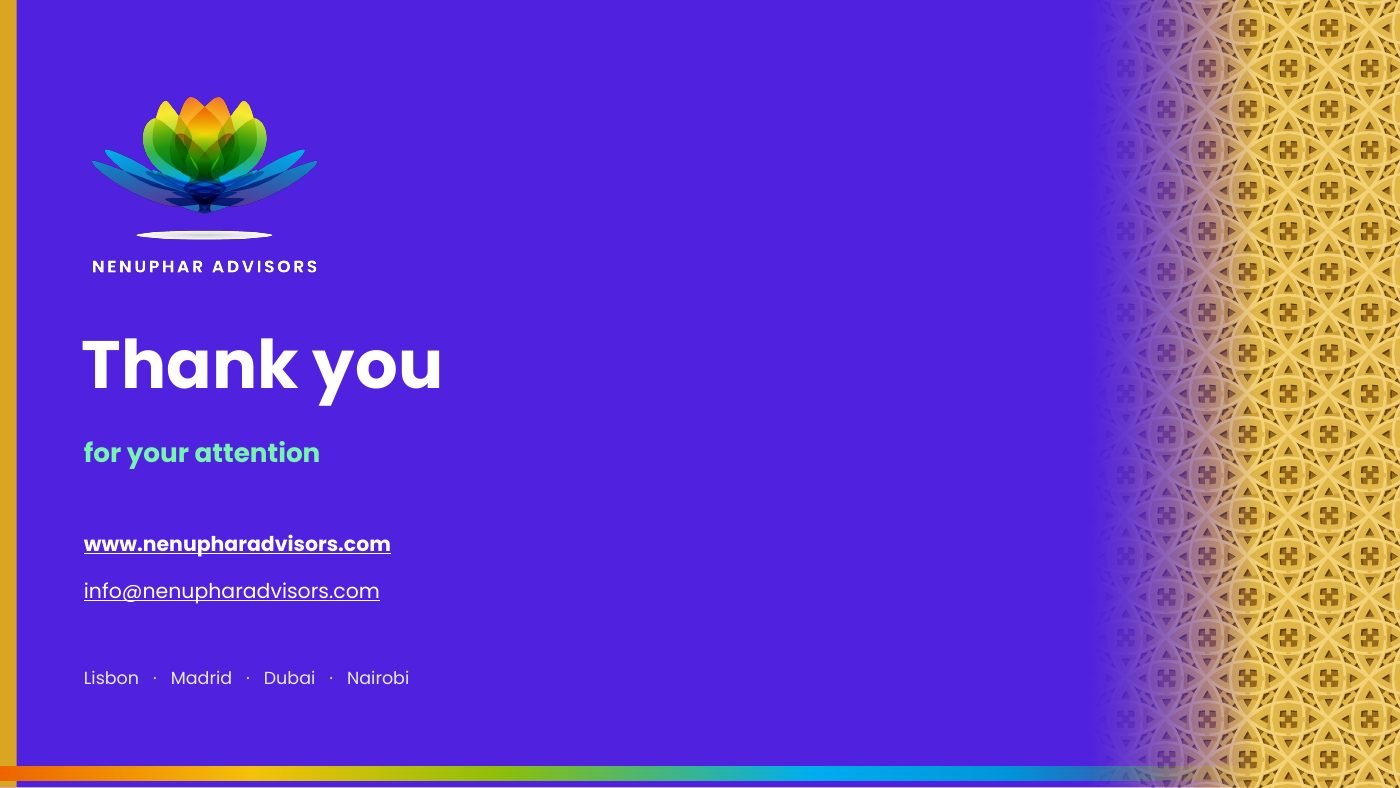 Nenuphar Advisors Group Presentation - slide 29 of 29